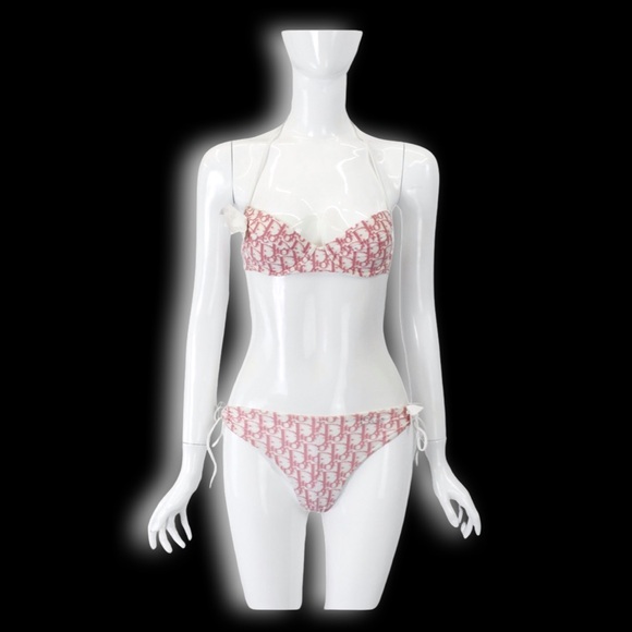 Christian Dior By John Galliano Runway Girly Romantique Monogram Logo Bikini Bra - Picture 3 of 16
